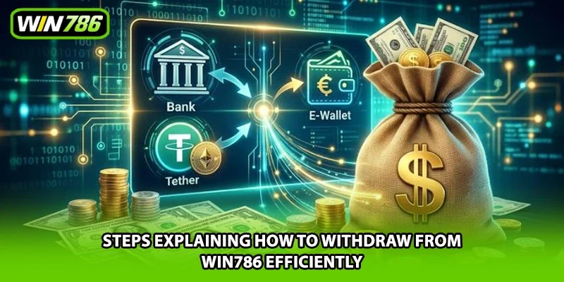 Steps explaining how to withdraw from Win786 efficiently